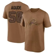 Youth Mitchell Agude Detroit Lions Legend Brown 2023 Salute To Service Performance T-Shirt