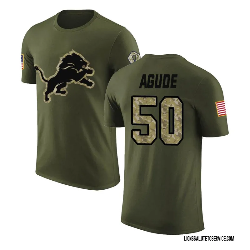Youth Mitchell Agude Detroit Lions Legend Olive Salute to Service T-Shirt
